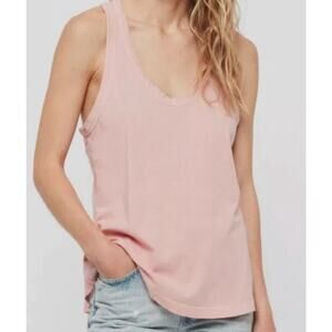 ALLSAINTS Light Pink Orvi Racer Back Tank Top Size Women's Medium
